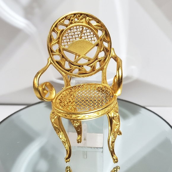Iconic Vintage KARL LAGERFELD Rococo Louis XV Chair Brooch - Picture 2 of 7